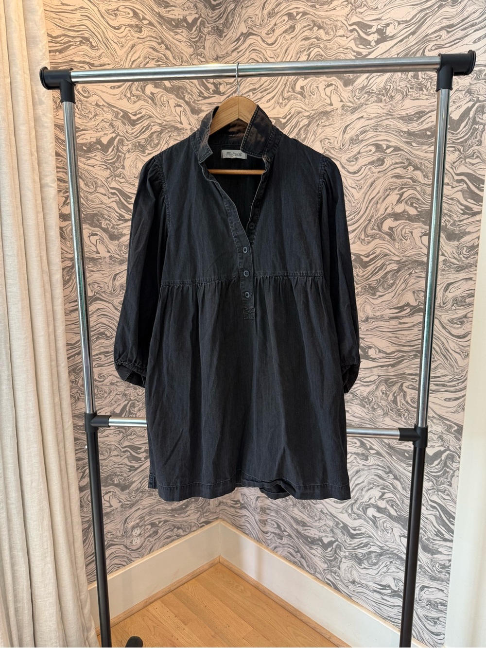 Madewell Charcoal Button-Up Shirt